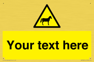 Custom warning horses